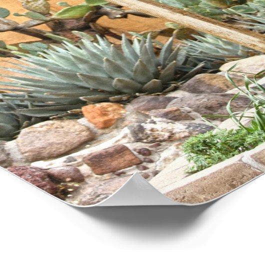 Lila Stolz über Kreuz in der Albuquerque Kirche Poster (Ecke)