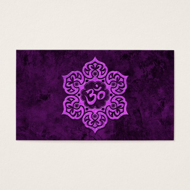 Lila Stone Floral Om (Vorderseite)