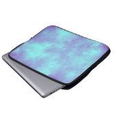 Lila Storm Cloud Effect Electronics Bag Laptopschutzhülle (Vorne Knopf)