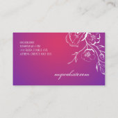 lila Strahlen 311-Lush Visitenkarte (Rückseite)