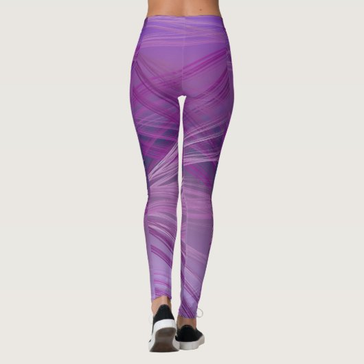 Lila Straßen Leggings (Rückseite)