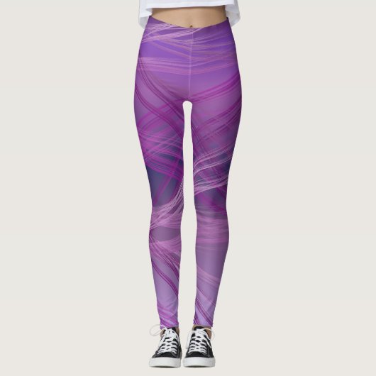 Lila Straßen Leggings (Vorderseite)