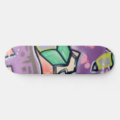 Lila Street Art Skateboard (Horizontal)