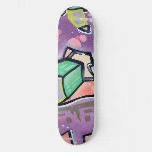 Lila Street Art Skateboard