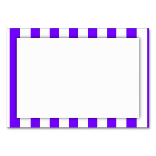 Lila Streifen (2. Farbe hinzufügen) Tischnummer (Vorderseite)