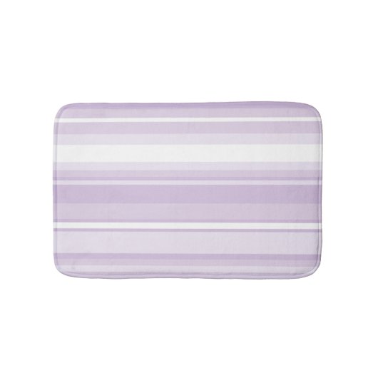Lila Streifen Badematte (Vorderseite)