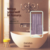 Lila Streifen Badhandtuch Set