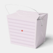 Lila Streifen Brautparty Geschenkschachtel (Rückseite)