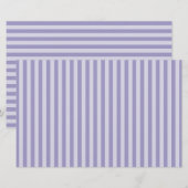 Lila Streifen Briefpapier (Vorne/Hinten)