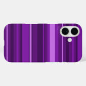 Lila Streifen Case-Mate iPhone Hülle (Rückseite (Horizontal))