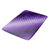 Lila Streifen diagonale Textur Badematte (Schrägansicht)