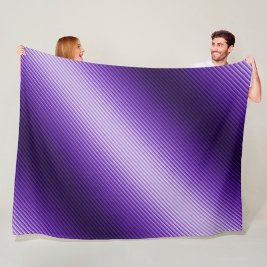 Lila Streifen diagonale Textur Fleecedecke (Beispiel)