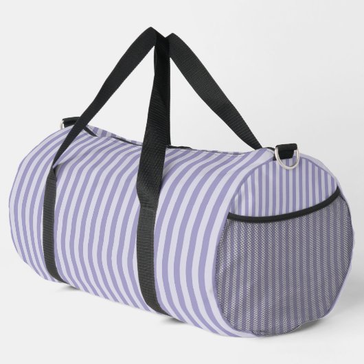 Lila Streifen Duffle Bag (Rechte Ecke)