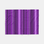 Lila Streifen Fleecedecke (Vorderseite (Horizontal))