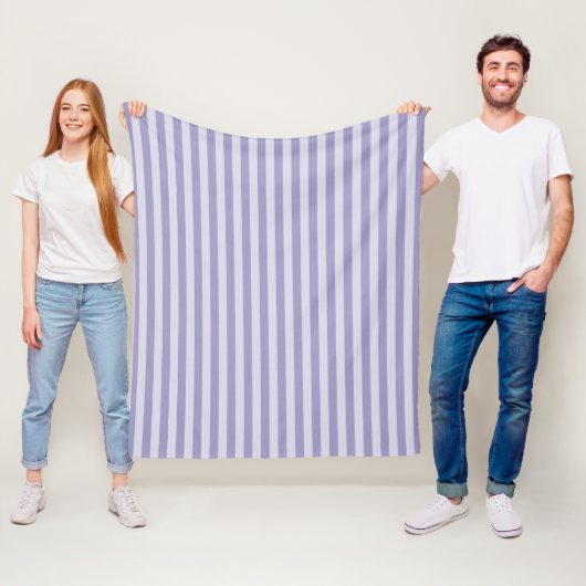 Lila Streifen Fleecedecke (Beispiel)