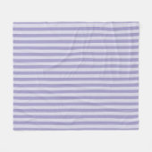Lila Streifen Fleecedecke (Vorderseite (Horizontal))