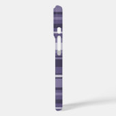 Lila Streifen für Monogramm-Härte Case-Mate iPhone Hülle (Rückseite / Links)