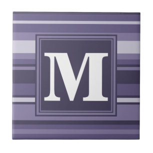 Lila Streifen für Monogramm-Härte Fliese