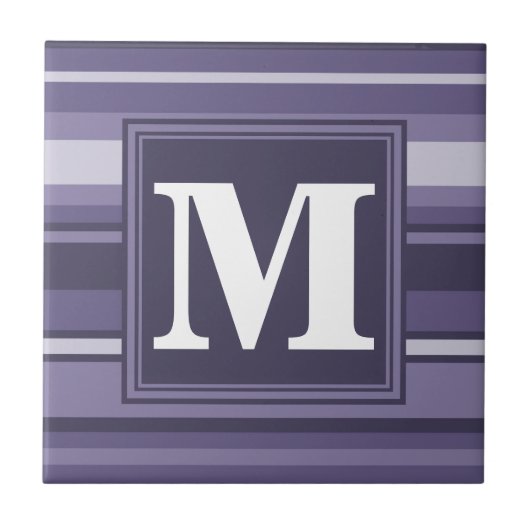 Lila Streifen für Monogramm-Härte Fliese (Vorderseite)