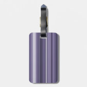 Lila Streifen für Monogramm-Härte Gepäckanhänger (Rückseite vertikal)