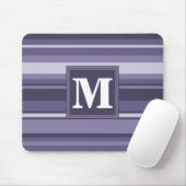 Lila Streifen für Monogramm-Härte Mousepad (Mit Mouse)