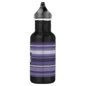 Lila Streifen für Monogramm-Härte Trinkflasche (Rechts)