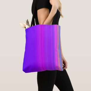 Lila Streifen (gedreht) Tasche