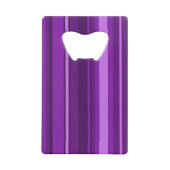 Lila Streifen Geldkarten Flaschenöffner (Vorderseite)