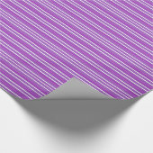 Lila Streifen Geschenkpapier (Ecke)