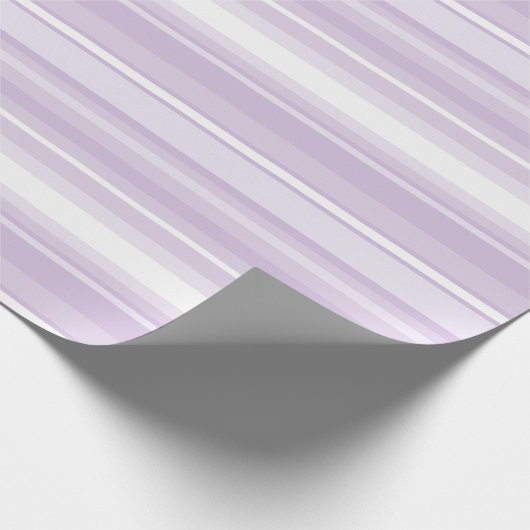 Lila Streifen Geschenkpapier (Ecke)