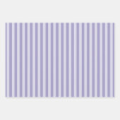 Lila Streifen Geschenkpapier Set (Vorderseite)