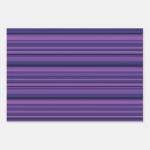 Lila Streifen Geschenkpapier Set (Vorderseite 2)