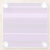 Lila Streifen Glasuntersetzer (Rückseite)