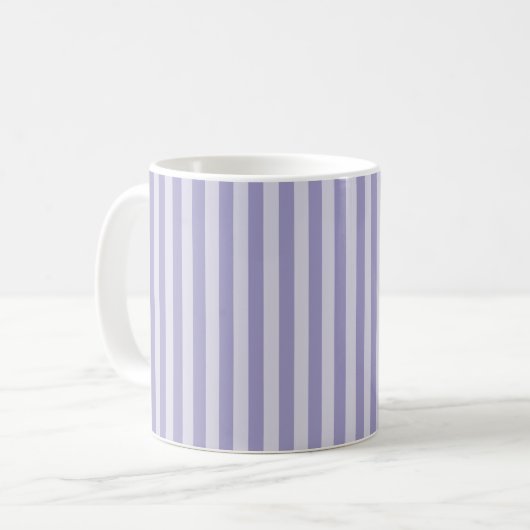 Lila Streifen Kaffeetasse (Vorderseite Links)