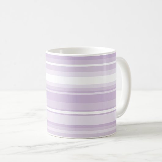 Lila Streifen Kaffeetasse (VorderseiteRechts)