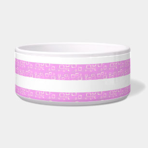 Lila  Streifen Keramik Pet Bowl Napf