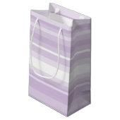 Lila Streifen Kleine Geschenktüte (Rückseite Schrägansicht)