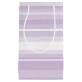Lila Streifen Kleine Geschenktüte (Vorderseite)
