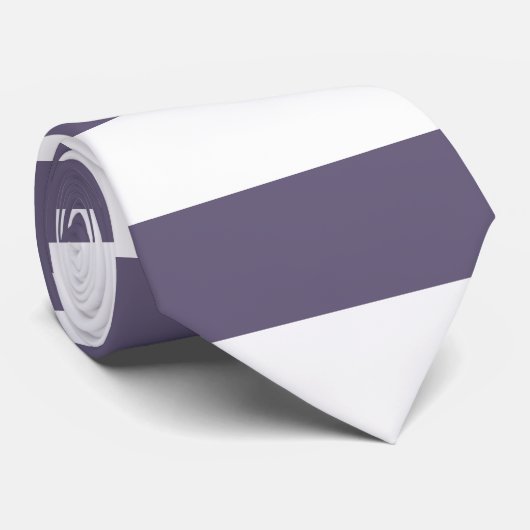 Lila Streifen Krawatte (Gerollt)