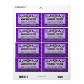 Lila Streifen, kundenspezifisch gekennzeichnet ode (Vorne)