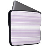 Lila Streifen Laptopschutzhülle (Vorne Rechts)