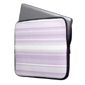 Lila Streifen Laptopschutzhülle (Vorderseite Links)