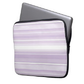 Lila Streifen Laptopschutzhülle (Vorderseite Links)
