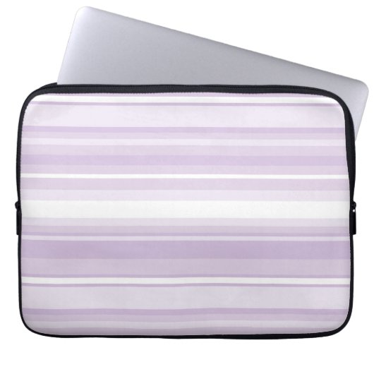 Lila Streifen Laptopschutzhülle (Vorderseite)