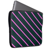 Lila Streifen Laptopschutzhülle (Vorne Rechts)