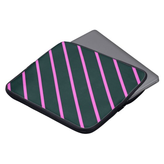 Lila Streifen Laptopschutzhülle (Vorne Oben)