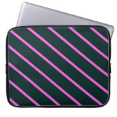 Lila Streifen Laptopschutzhülle (Vorderseite)