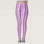 Lila Streifen Leggings<br><div class="desc">Hübsche lila Streifen Muster Leggings.</div>
