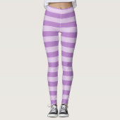 lila Streifen Leggings (Vorderseite)