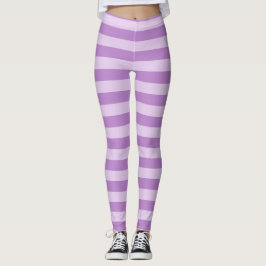 lila Streifen Leggings